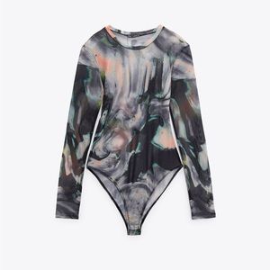 Zara Tulle Bodysuit (M)